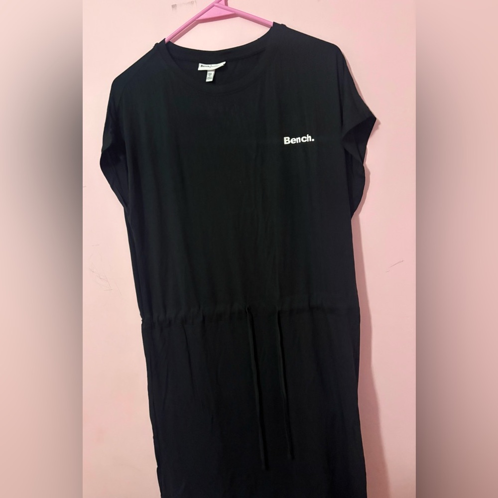 ⭐️Bench Black Logo T-Shirt Dress women’s large